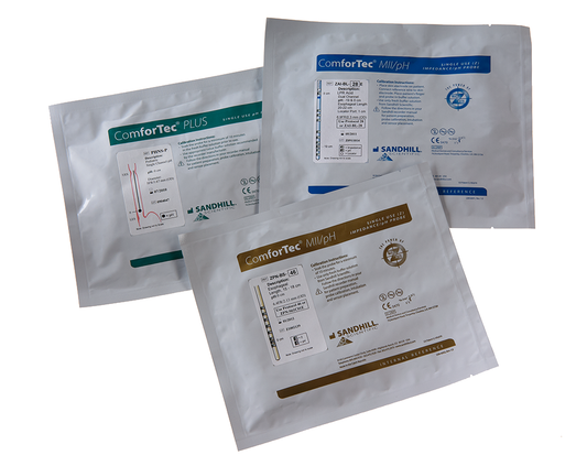 ZAI-BL-55 Zephr ComforTEC Z/pH, adult, single-use probe, Esophageal Reflux LPR , to assess acid and nonacid reflux. 23-25 cm lenght, infused, internal reference