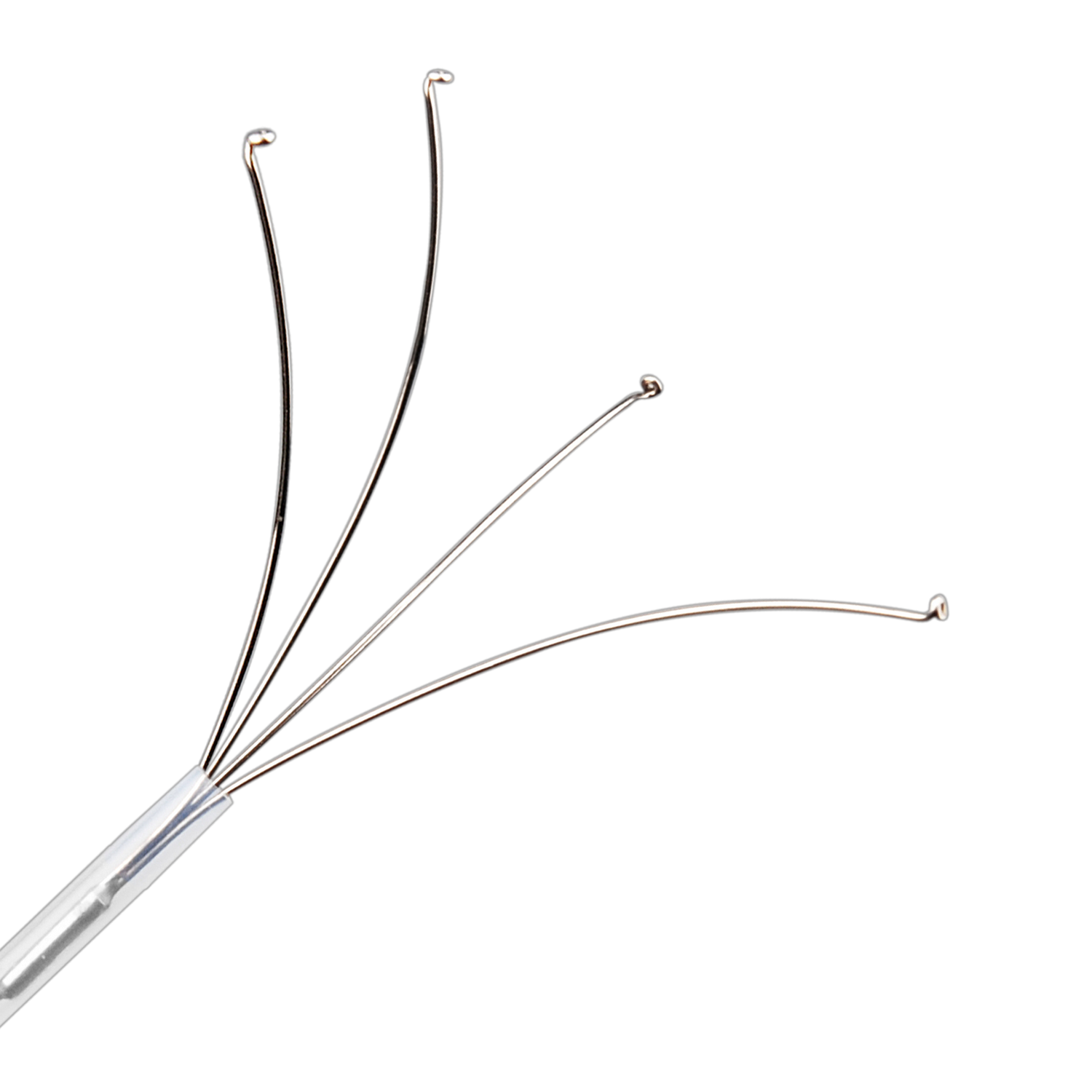 Disposable 4-Prong Type Grasping Forceps with loop, 2.5mm diameter, 230 cm length